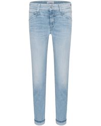 Cambio - Regular-fit-Jeans Parla seam cropped, summer super bleached - Lyst