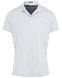 J.Lindeberg - . Poloshirt Flinn Regular Fit Golf Polo Stone Grey - Lyst