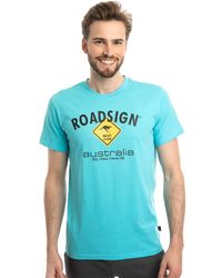ROADSIGN australia - T-Shirt Raute (1-tlg) mit Rundhalsausschnitt & Logo-Aufdruck - Lyst