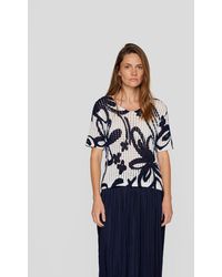 Rabe - Strickpullover mit floralem Muster und Struktur - Lyst