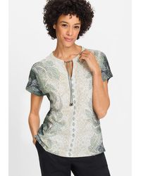 Olsen - Print-Shirt (1-tlg) aus reiner Baumwolle - Lyst