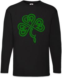Urban Backwoods - Langarmshirt Shamrock Irish Knot III Langarm T-Shirt Cloverleaf Irland Ireland - Lyst