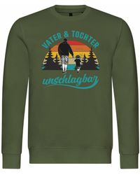 deinshirt - Rundhalspullover Pullover Vater und Tochter Unschlagbar Mit Print Motiv, Grafik - Lyst