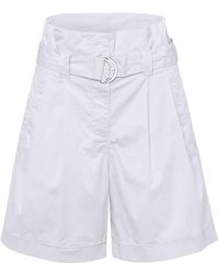 MARC AUREL - Shorts aus schimmerndem Feintwill - Lyst