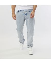 DENIM HOUSE - Loose-fit- lässige Basic Baggy HIP HOP Jeans Hellblau W28/L34 - Lyst