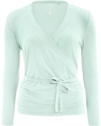 Schneiders - MARIAHW-LONGSLEEVE Yoga-Langarmshirt mint - Lyst