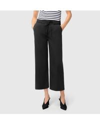 M·a·c - 7/8-Hose Chiara Belt Cropped Wide Fit, Mit Geradem, Weitem Bein - Lyst