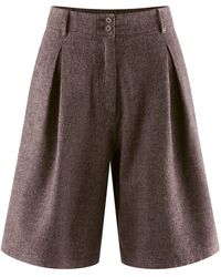 HempAge - DH574 Bermuda Shorts mit dezentem Karomuster - Lyst