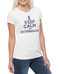 Urban Backwoods - Print- Keep Calm And Exterminate T-Shirt Graham Yasmin Who Ryan Doc - Lyst