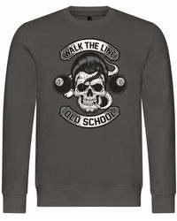 deinshirt - Rundhalspullover Pullover Walk the line Mit Print Motiv, Grafik - Lyst