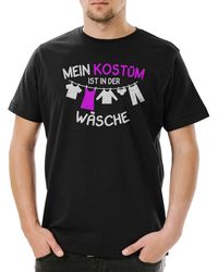Urban Backwoods - Print- Mein Kostüm Ist In Der Wäsche T-Shirt Fasching Fassenacht - Lyst