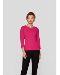Rabe - Print- Leuchtendes 3/4-Arm-Shirt mit gerippter Struktur - Lyst