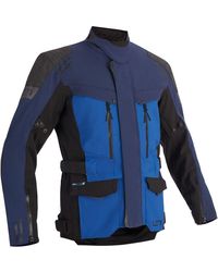 Lindstrands - Motorradjacke Textile Jacket Storbo Blue Black - Lyst
