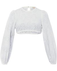 KRÜGER - Langarm-Dirndlbluse aus Spitze - Lyst