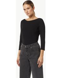Comma, - / -Pullover Schmaler Strickpullover mit 3/4-Arm - Lyst