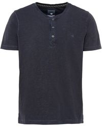 Camel Active - Henleyshirt Henley Slub Yarn - Lyst
