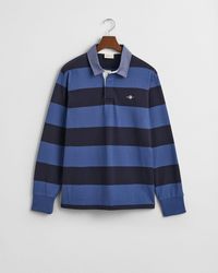 GANT - Langarmshirt REG CHAMBRAY STRIPE HEAVY RUGGER, VINTAGE BLUE - Lyst