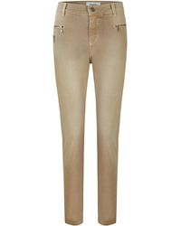 ANGELS Hose 'Malu Zip' mit Zipper-Taschen - Gelb