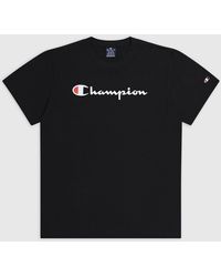 Champion - Kurzarmshirt Crewneck T-Shirt NBK/ROW - Lyst