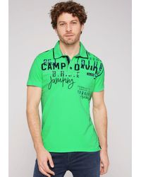 Camp David - Poloshirt mit Tapes auf den Schultern - Lyst