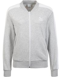 PUMA Sweatjacke »Classics T7« - Grau
