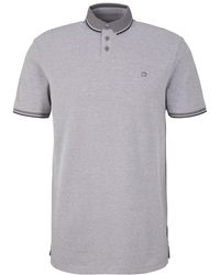 Tom Tailor - Poloshirt RIIB DETAIL (1-tlg) aus 100% Baumwolle - Lyst