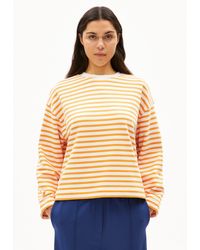ARMEDANGELS - Sweatshirt FRANKAA MAARLEN STRIPE (1-tlg., Oversized Fit) Bio-Baumwolle - Lyst