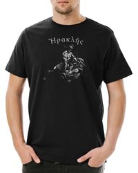 Urban Backwoods - Print-Shirt Herakles Erymanthian Boar T-Shirt Herkules Heracles Hero Twelve - Lyst