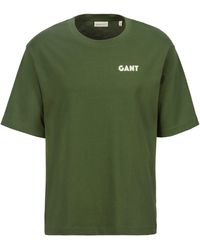 GANT - T-Shirt BACK LOGO GRAPHIC mit modischem Rückenprint - Lyst