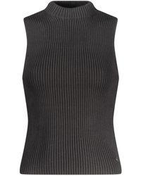 Guess - Blusenshirt Stylisches -Tanktop in Schwarz mit breiten - Lyst