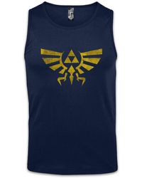 Urban Backwoods - Tanktop Triforce Vintage Logo Ärmelloses T- Shirt Legend Link Symbol Zelda Game Sign Insignia - Lyst