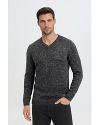Blend - Strickpullover Bhdansel Feinstrickpullover Mit V-Ausschnitt - Lyst