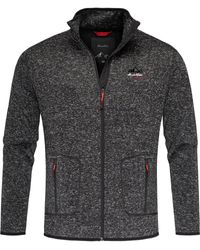 Amaci&Sons - VISALIA Fleecejacke Strickfleece Sweatjacke Zipper Fleecepullover - Lyst