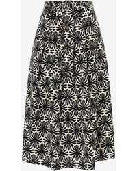 MORE&MORE - &MORE Minirock weiter Baumwollrock grafischer Print Frühjahrs-Kollektion - Lyst