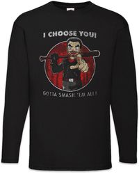 Urban Backwoods - Langarmshirt Negan Choose You Langarm T-Shirt Walking Zombie Walkers Dead Lucille - Lyst