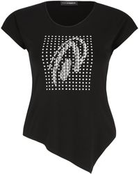 Doris Streich - Longshirt T-Shirt mit Grafik-Motiv und Metallplättchen - Lyst