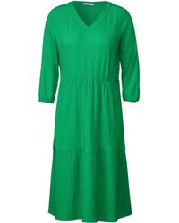 A-Linien-Kleid in Check DE Lyst Flannel Blau | Cecil Dress