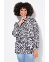 Angel of Style - Hemdbluse Bluse oversized Musselin Leo-Druck - Lyst