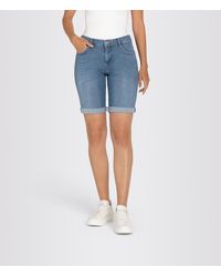 M·a·c - Stoffhose SHORTY, commercial summer blue wa - Lyst