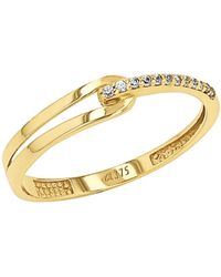 Amor - Fingerring, Mit Zirkonia (Synth) - Lyst