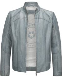 Milestone - Lederjacke MSWinston Biker Blouson aus genarbtem Lammleder - Lyst