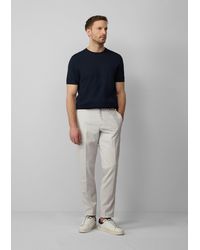 S.oliver - .Oliver BLACK LABEL Stoffhose s.O PURE: Anzughose aus kariertem Stretch-Gewebe - Lyst