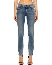 DIESEL - Sandy 009AA Stretch Jeans Hose Slim Straight - Lyst