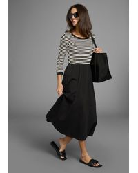 Laura Scott - 2-in-1-Kleid mit Streifen-Design - Lyst