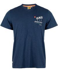 ROADSIGN australia - T-Shirt Beach Day (1-tlg) mit Print und stylischem V-Ausschnitt - Lyst