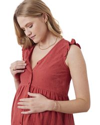 VERTBAUDET - Kurzarmbluse Bluse für Schwangerschaft & Stillzeit - Lyst
