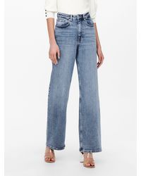 ONLY - High-waist-Jeans ONLJUICY HW WIDE LEG - Lyst