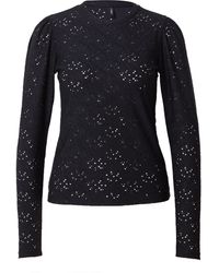 ONLY - Langarmshirt ONLSmilla (1-tlg) Lochmuster - Lyst