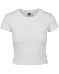 Urban Classics - T-Shirt Ladies Stretch Jersey Cropped - Lyst