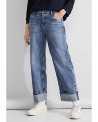 Street One - 5-Pocket-Jeans mit geradem Bein und Elasthan - Lyst
